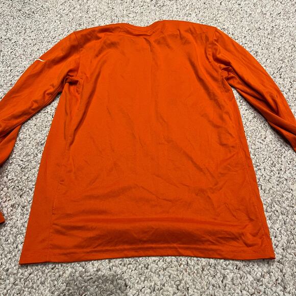 Nike Chicago Bears Long Sleeve Tee Sz S Dri Fit Orange NFL Football Active - Picture 5 of 5
